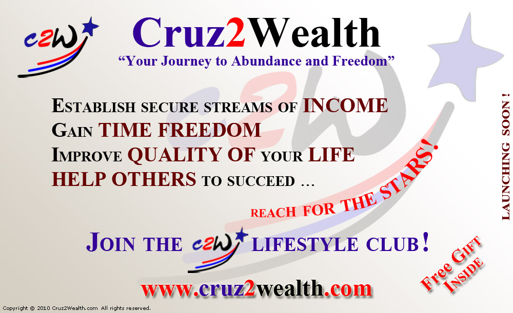 Cruz2Wealth welcome page